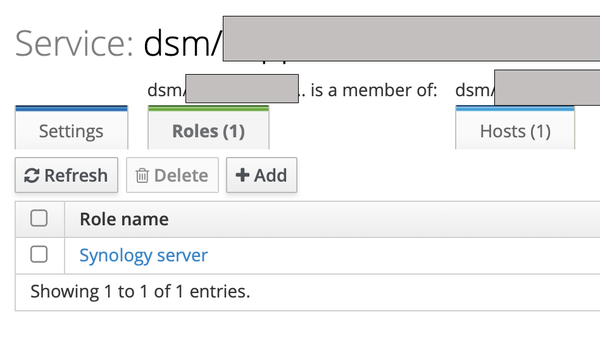 FreeIPA service view